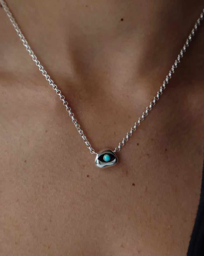 Aura Evil Eye Necklace, MyAleph