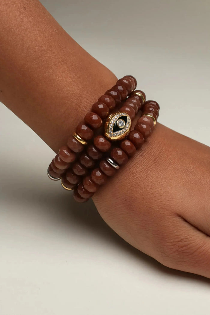 Leah Bracelets - Caramel (set of 3)