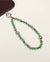 Leah Phone Charm in Jade shown in looped form with silver and gold accents on a neutral background.