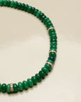 Fanny Necklace - Emerald & Diamond