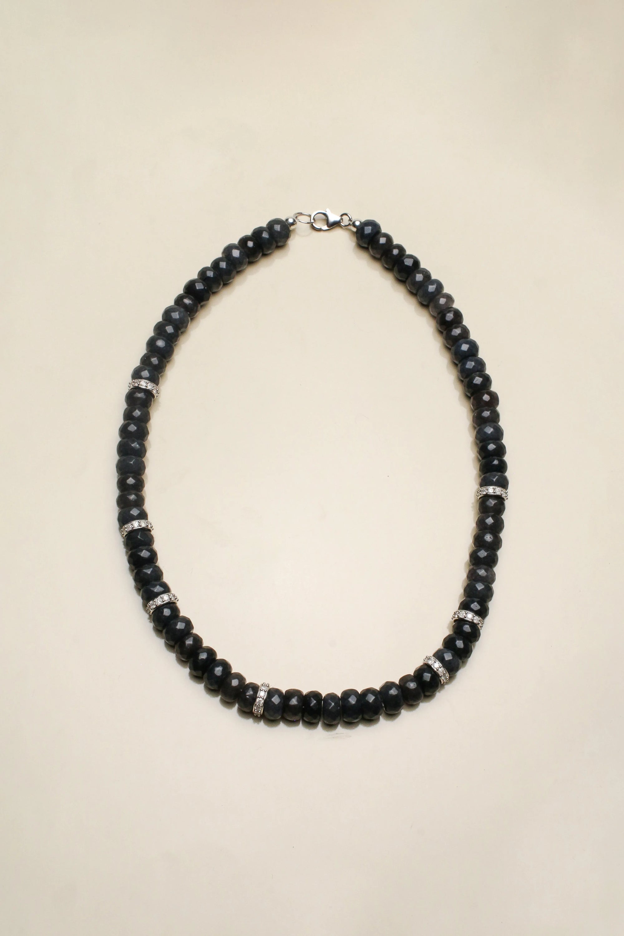 Fanny Necklace - Onyx & Diamond