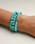 Leah Bracelets - Aqua