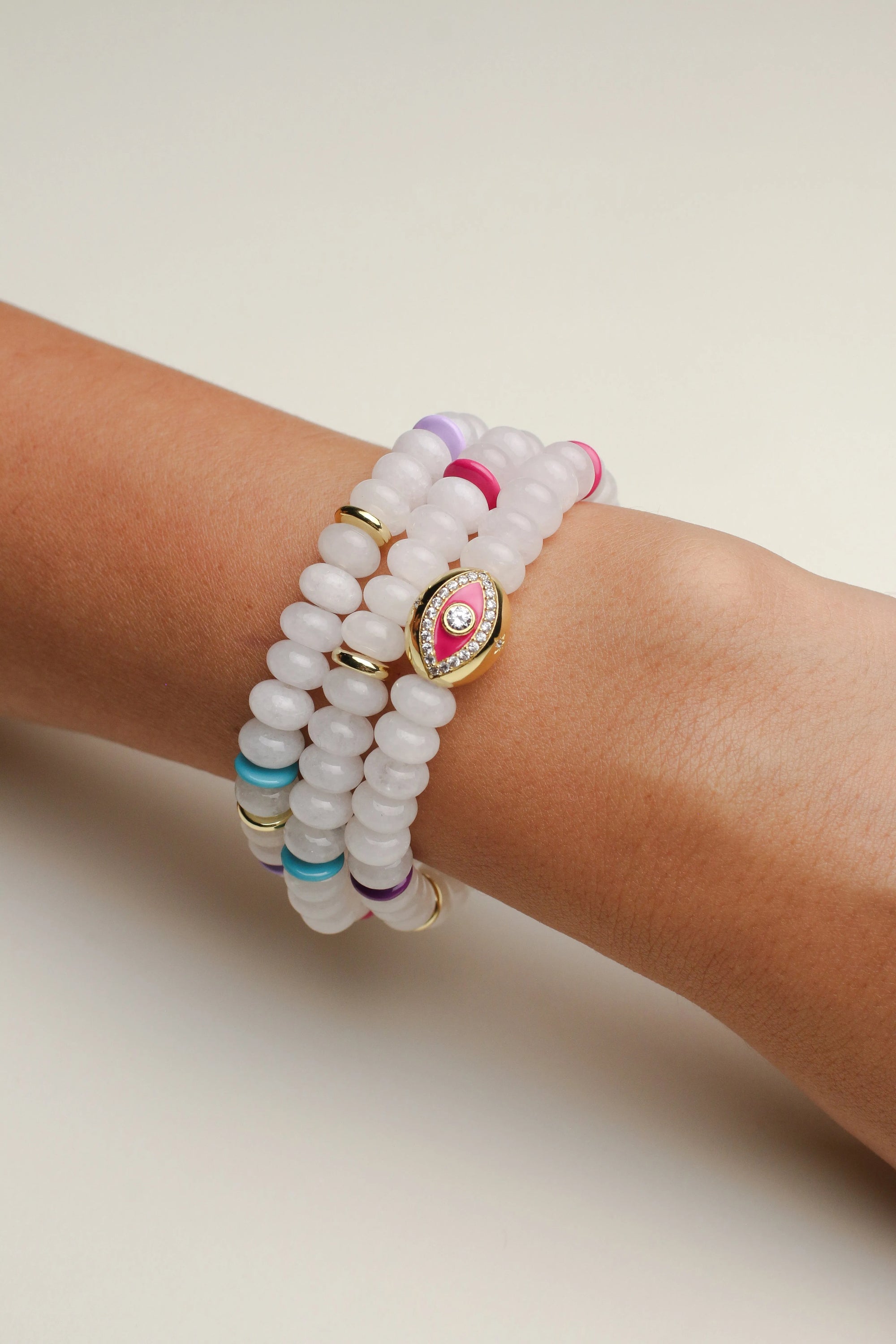 Leah Bracelets - White