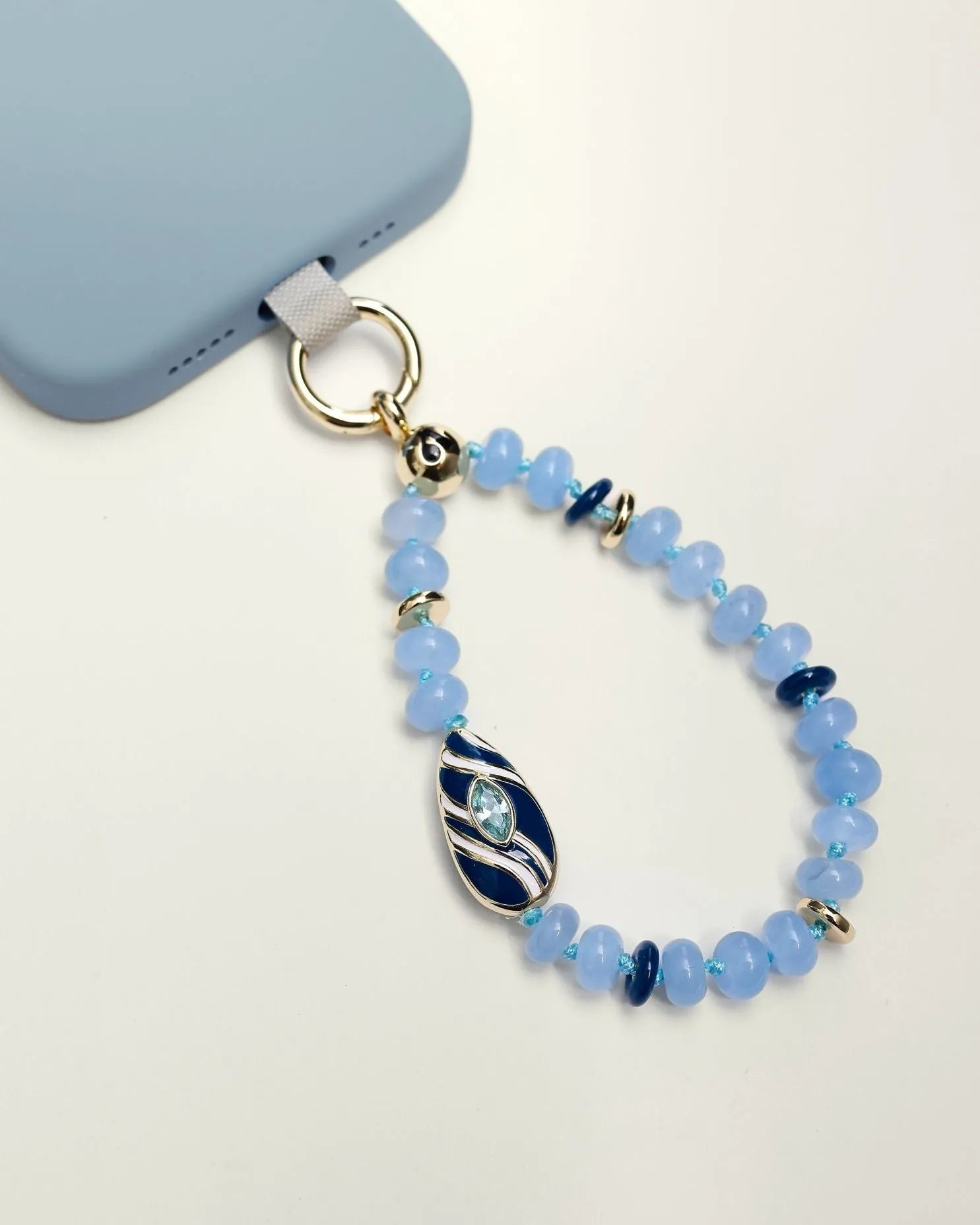 Mini Minou Aquamarine Quartz | Luxury Phone Charm | MyAleph